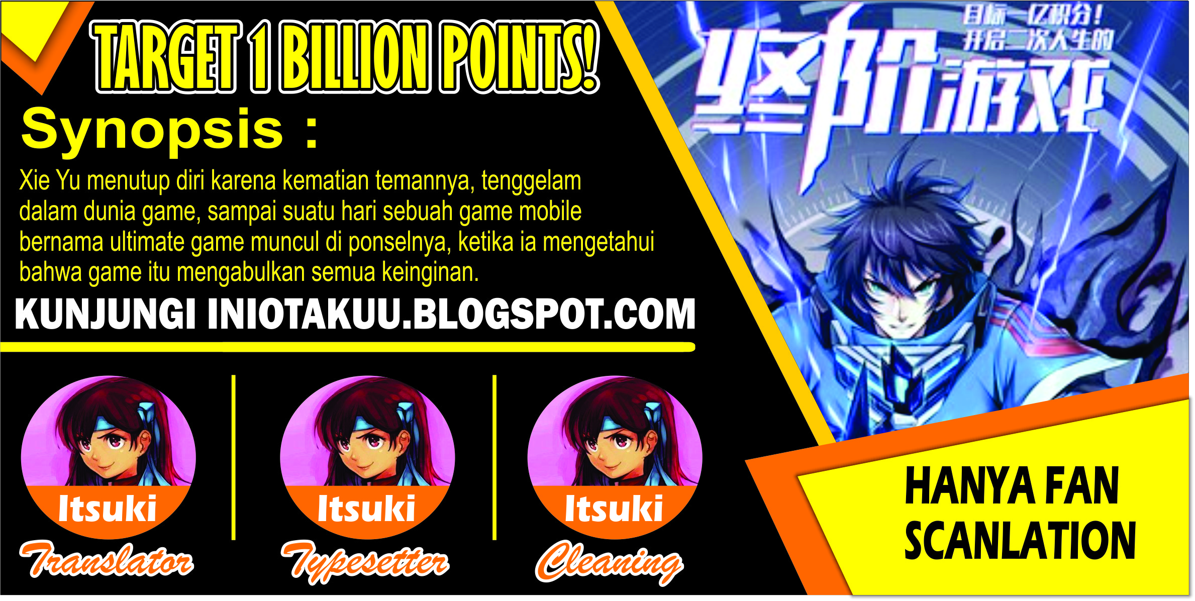 Target 1 billion points! Open the ultimate game of second life! Chapter 01 Bahasa Indonesia